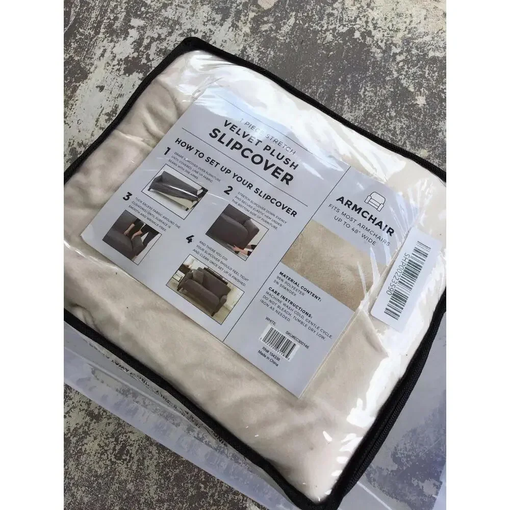 Velvet plush slipcover new from jcpenny for armchair